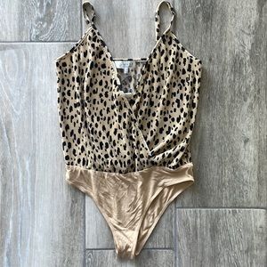 Wayf cheetah print body suit
